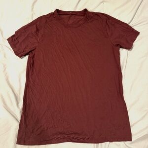 Lululemon Fundamental Tee Small Maroon/Burgundy